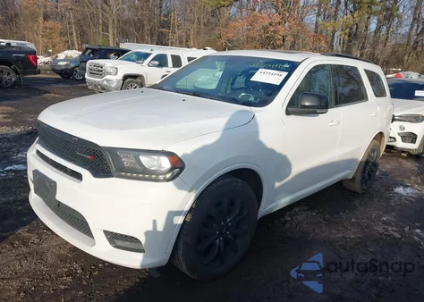 2019 Dodge Durango Gt Plus Awd z USA, uszkodzony, nr VIN 1C4RDJDG2KC536202